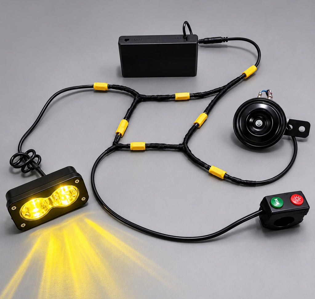 Battery Power Baha Lights With Horn